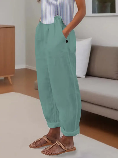 Sfrcord® Minimalistische, einfarbige, vielseitige Hose