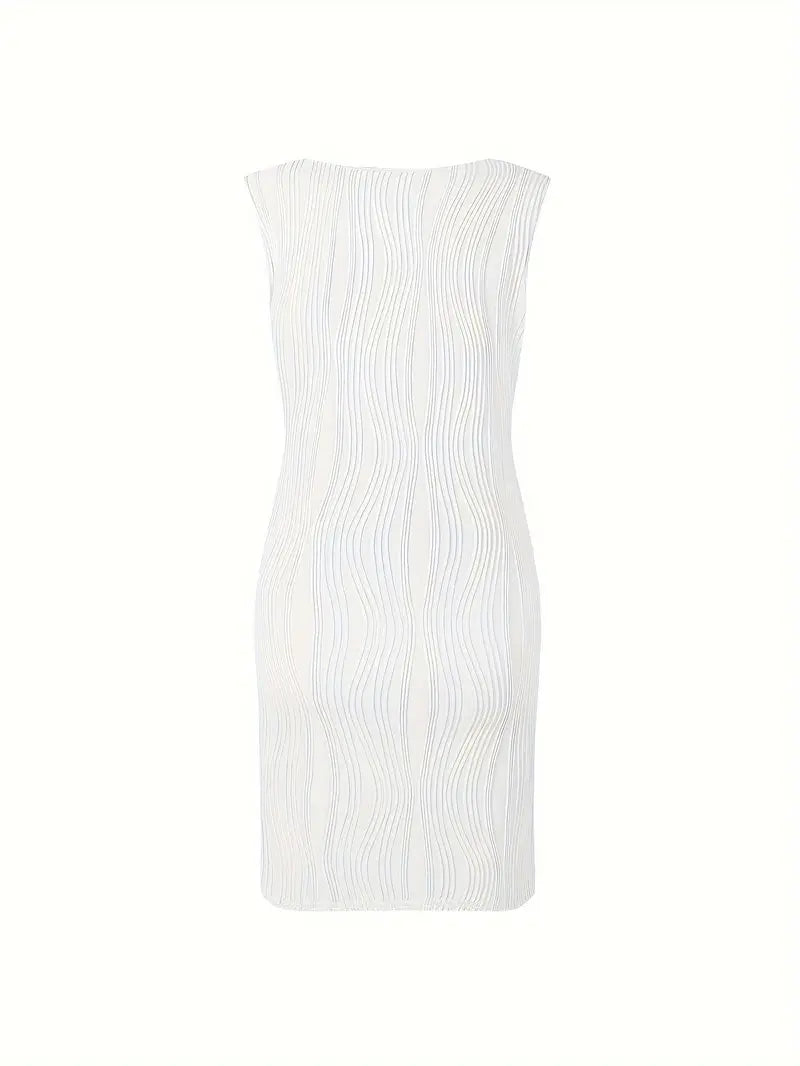 Sfrcord® Kleid mit gewellten Streifen