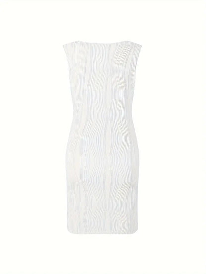Sfrcord® Kleid mit gewellten Streifen