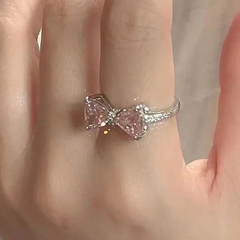 CZTICLE® Modischer, verstellbarer Ring mit Schleife